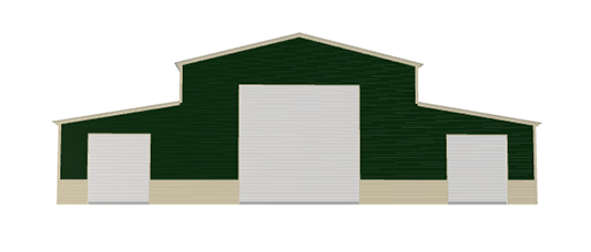 48'x30'x14'/8' Vertical Roof Metal Barn - Image 2