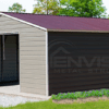 26'x35'x10' Gray Metal Garage