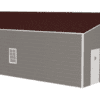 26'x35'x10' Gray Metal Garage - Image 3