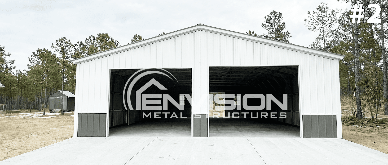 Two Tone Commercial Metal Structure #2