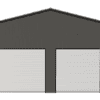 24'x40'x12' Vertical Roof Metal Garage - Image 2