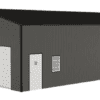 24'x40'x12' Vertical Roof Metal Garage - Image 3