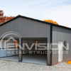 24'x40'x12' Vertical Roof Metal Garage